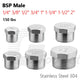 304 Stainless Steel BSP Male Thread Hex Plug — End Stopper Pipe Fitting (1/4" to 2")