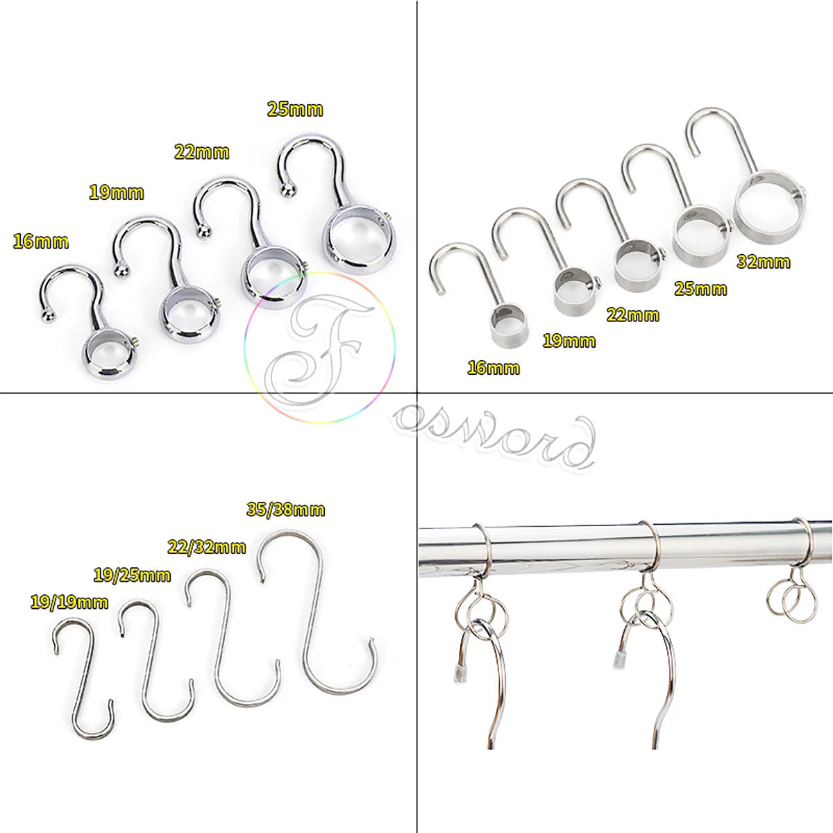 Quality S Hooks Stainless Steel/Alloy Kitchen Bathroom Meat Pan Hook Hanger Hang