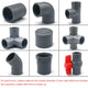Various Grey PVC Water Supply Pipe Fittings Socket, Elbow, Tee, Ball Valve...