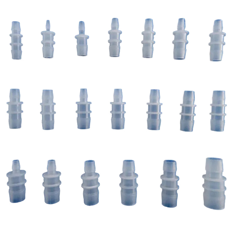 Straight Reducing Hose Barb Connector | 11.1mm–25mm to 3.9mm–20mm