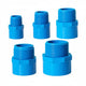 1 2" to 4" PVC Nipples Threaded Pipe Fittings Connector BSP Male Adapter Blue