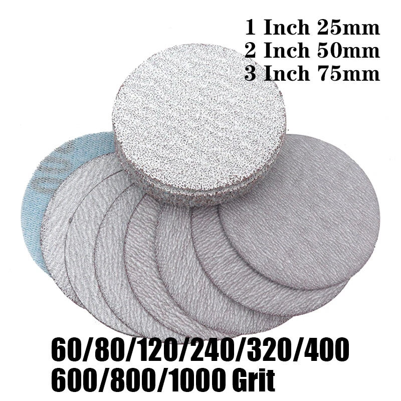 Dry Grinding 25/50/70mm Abrasive Paper Flocking Sandpaper Pad Sanding Disc