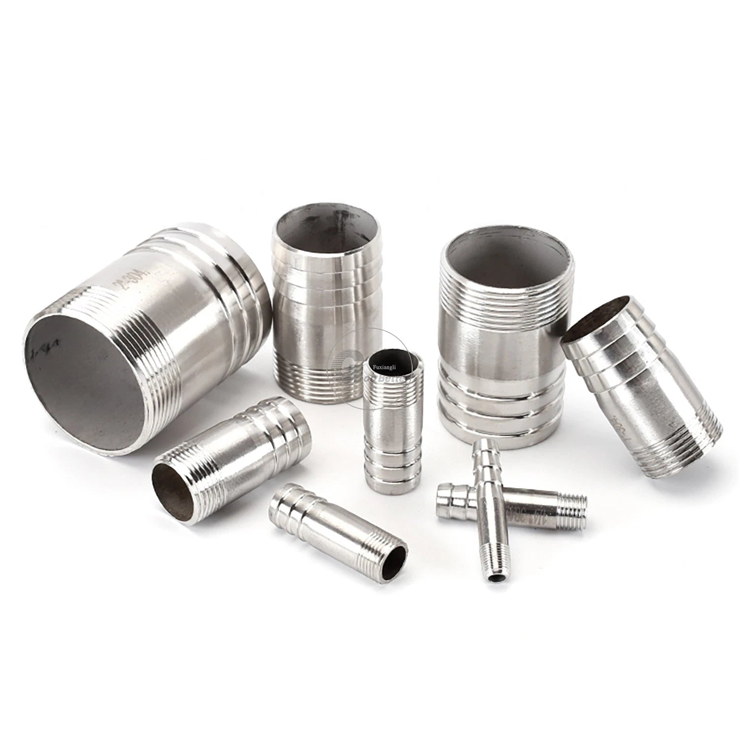 BSP1/8"-4" Male Thread Fitting x Barb Hose Tail End Connector A2 Stainless Steel