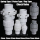 PVC One-way Spring Piston Flap Check Valve Pipe Fittings Ø 32 40 50 63 75 90mm