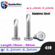 M5.2 M6.3 Hex Socket Flat Head Self‑Drilling Screws – 410 Stainless Steel