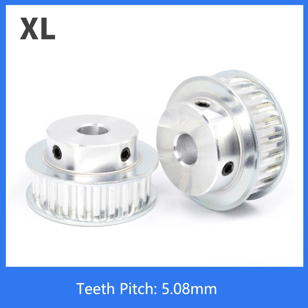XL10T-35T Timing Belt Pulley With Step,Pitch 5.08mm Teeth Width 10/15mm Aluminum