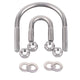 U-Bolts M6 M8 M10 M12 U Bend Screws A2 Stainless Steel U Shaped Bolt Nut Washer