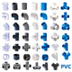 20-50mm PVC Pipe Fittings Elbow Tee 3 4 5-Way Plumbing Connector Solvent Weld