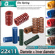 Heavy Load Duty Compression Die Spring ISO - 22mm Diameter & Up To 300mm Long