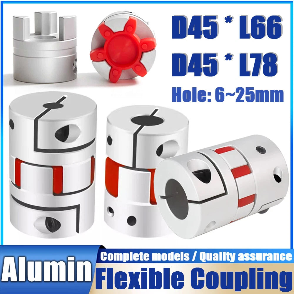 Flexible Plum Coupling Shaft Coupler D45 * L66/L78 CNC Stepper Motor 3D Printer