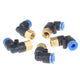 90° Elbow Push-to-Connect Pneumatic Fitting — 4mm to 12mm Hose OD, Female Thread