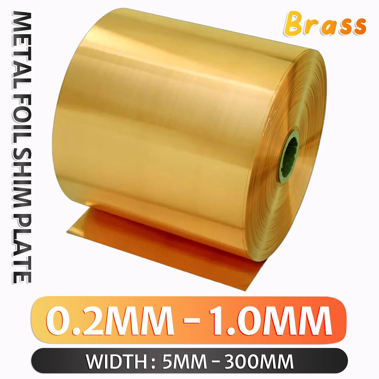 Thin Brass Sheet Roll Metal Foil Shim Plate Thick 0.2mm-1.0mm Model Making