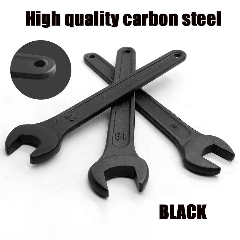 Black Heavy Duty Single Head Open End Wrenches Repair Spanner Workshop 14mm-50mm
