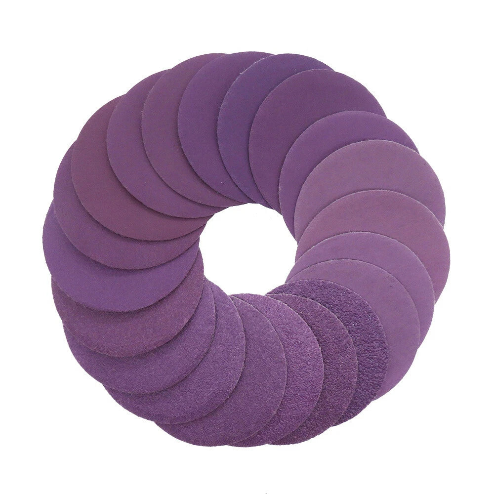 50mm Wet and Dry Sanding Discs 2 inch Sandpaper Hook and Loop Pads Grit 60-10000