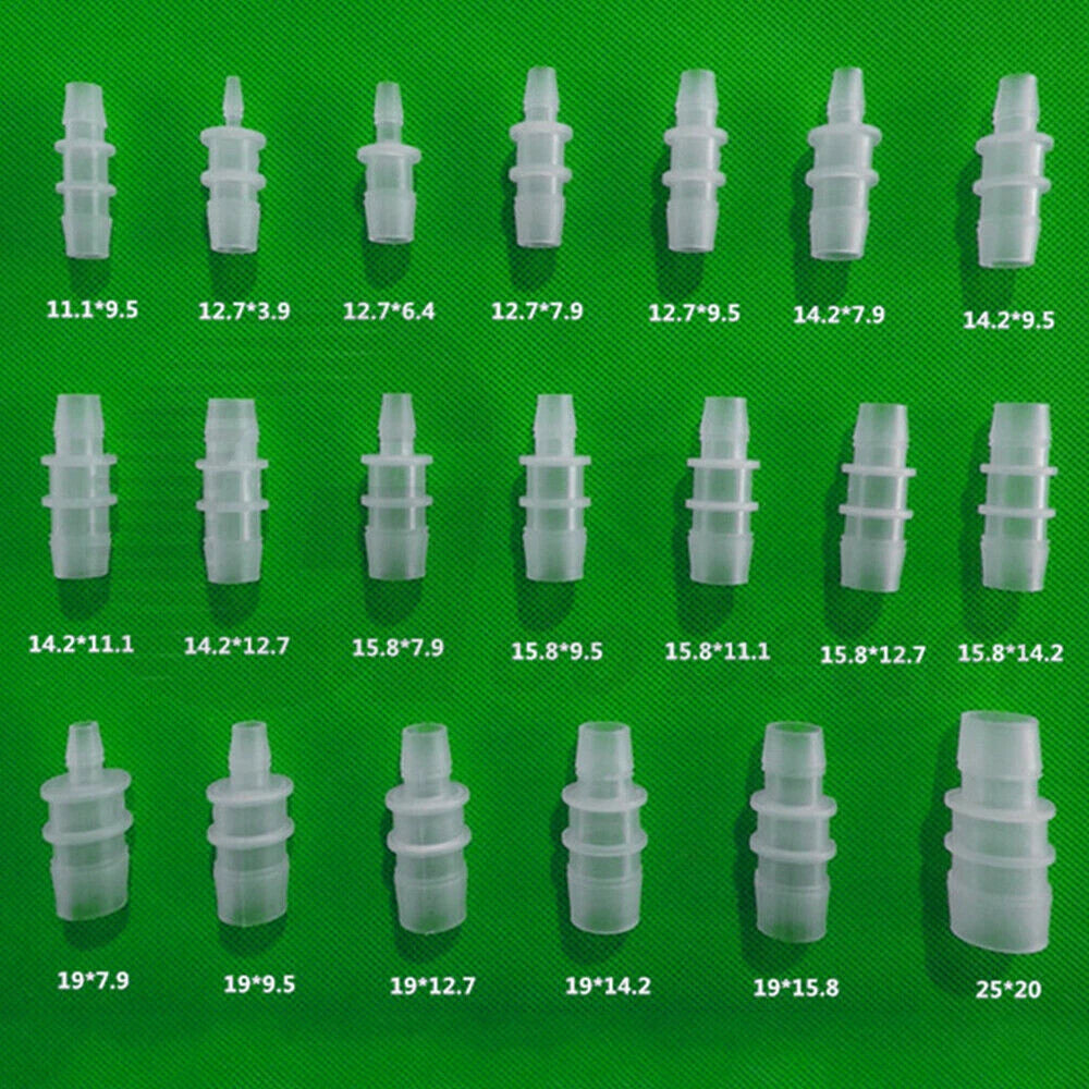 Plastic Barbed Straight Hose Connector — 1.6mm to 25mm Tubing Joiner Coupling