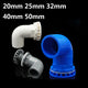90° Elbow PVC Drain Pipe Joint Fittings 20 25 30 40 50mm for Aquarium Fish Tank