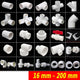 White PVC Pipe Adhesive Fittings Sleeves Bend Elbow Tee Reducer Caps Ball Valve