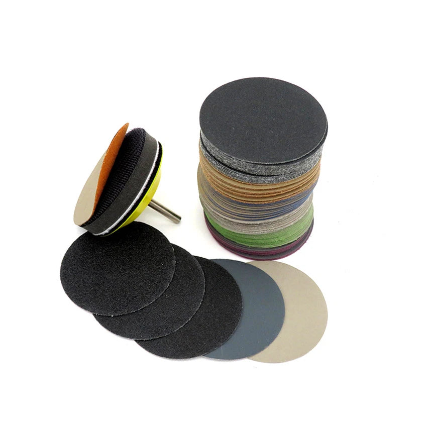 Wet and Dry Sanding Discs 50 75 100mm Hook and Loop Sandpaper Pads 60-10000 Grit