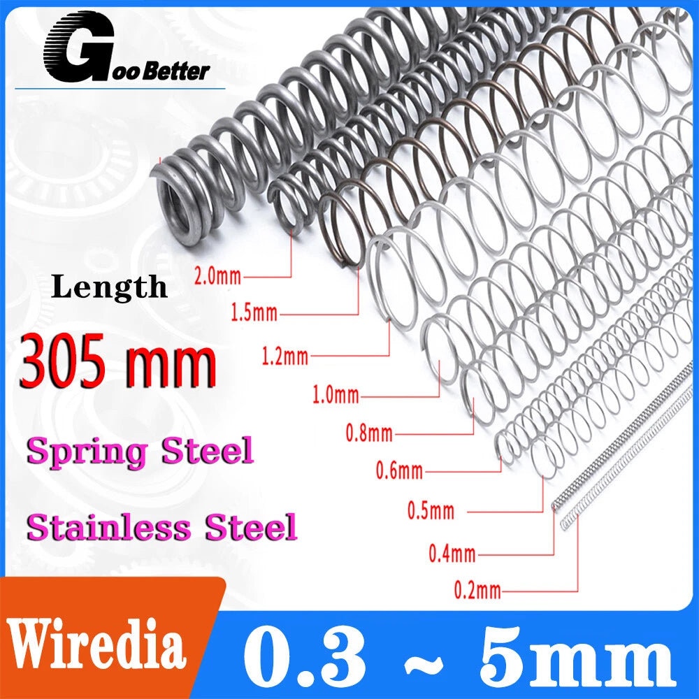 305mm Long Compression Spring Steel-Stainless Steel Pressure-Coil Springs