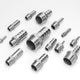 Stainless Steel BSP 1 8"-3 8" Male Thread Fitting x Barb Hose Tail End Connector