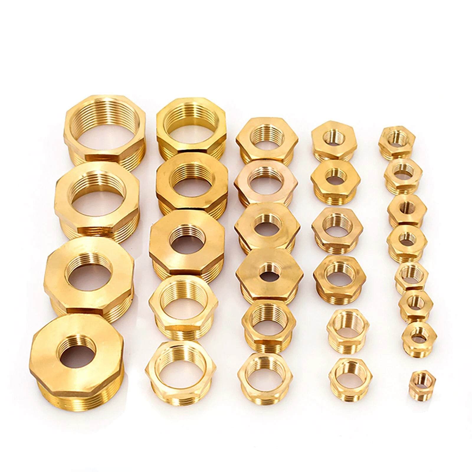 BSP Brass Reducing Hexagon Bush — Male to Female Thread Pipe Fittings