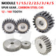 Mod 1 1.5 2 2.5 3 4 5 Spur Gear C45 Steel 12 Tooth - 160 Tooth Motor Pinion Flat