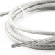 Clear PVC Coated Steel Wire Rope Metal Cable Rigging 0.38mm-12mm Heavy Duty
