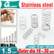 1.5mm Wire 304 Compression Spring Small 16mm-30 mm Diameter Pressure Compressed