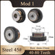 Steel 45# Mod 1 Spur Pinion Gear 40-80 Teeth Motor Gear 6-25mm Bore With Screw