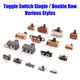 Slide Toggle Switch SS SK MSK MSS Series — 2/3-Way PCB Slide Switch, 3–8 Pin, Single & Double Row