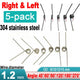 Torsion Spring Stainless Steel Spring Wiredia 1.2mm, Left & Right,Angle:45°-270°