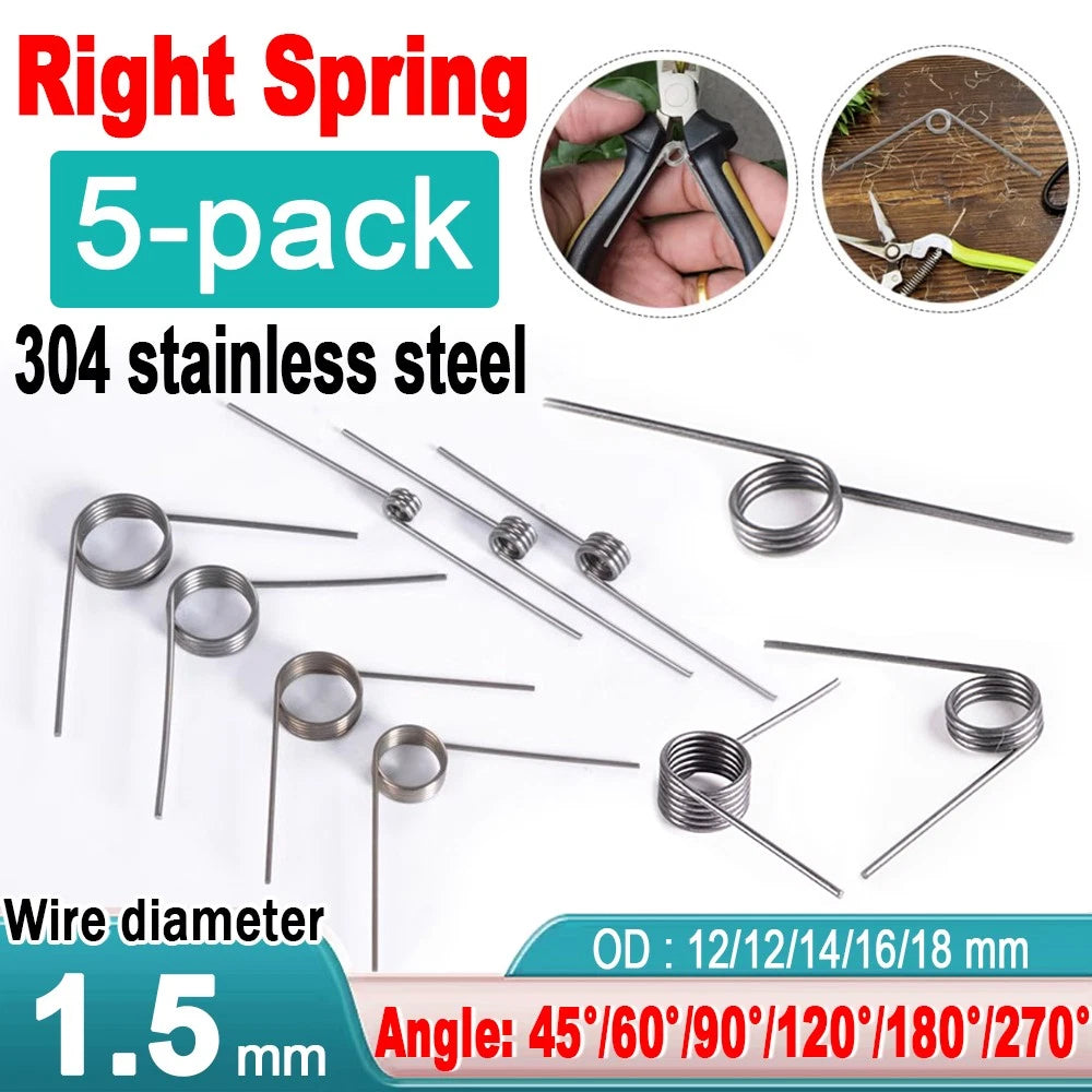 Torsion Spring,Spring Assortment for Tools Maintenance DIY,1.5 Wire Dia,12-18 OD