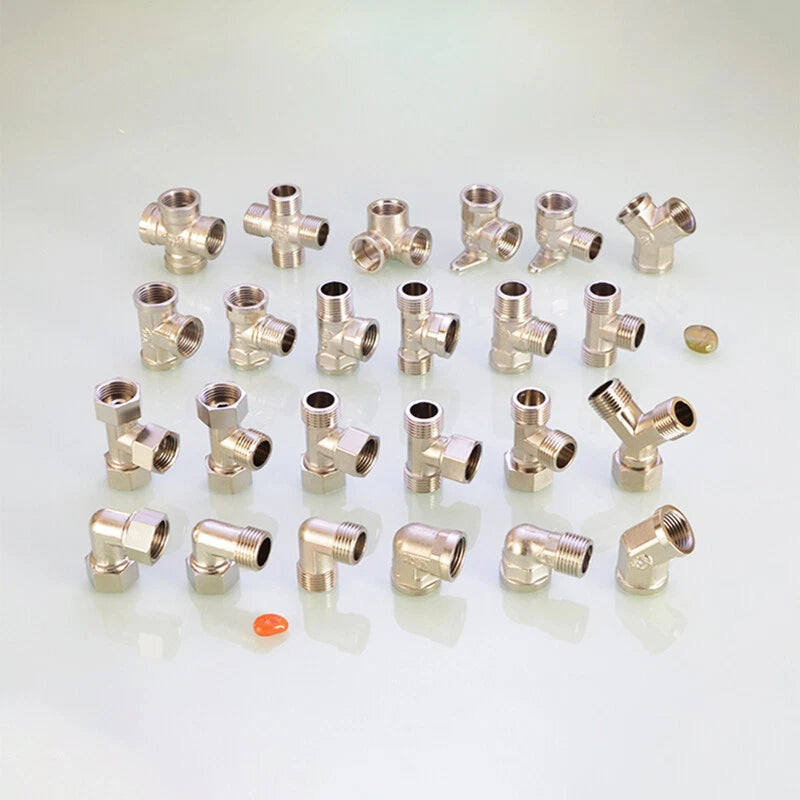 1/2" Copper Tee Elbow Diverter Valve Adapter — Hose & Shower Connector (24 Styles)