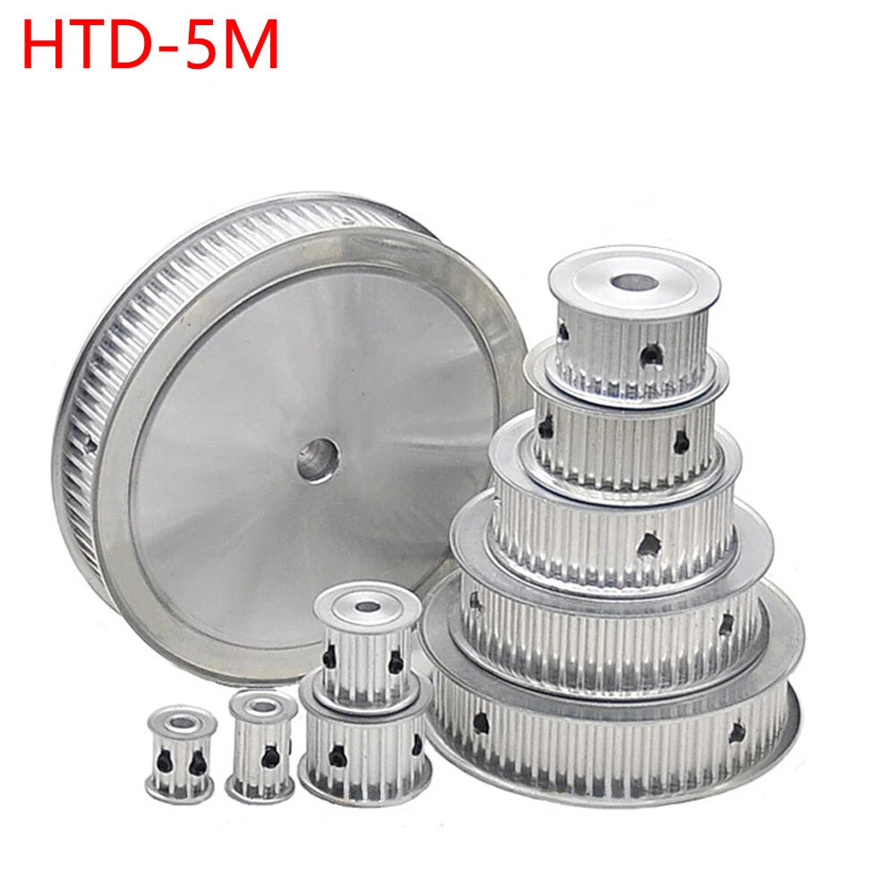 HTD-5M 10T-60T Timing Belt Pulley AF-Type Bore 5-25mm, For 15mm Width Belt