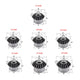 1 Modulus Bevel Gear 15T-40T Tooth 90°1:1 Pairing Motor Metal Transmission Gear