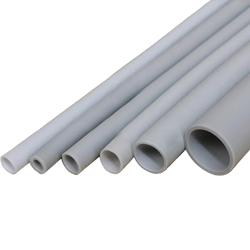 Gray Silicone Rubber Heat Shrink Tubing — 200°C Rated, 0.8mm–30mm Dia, 1M–10M