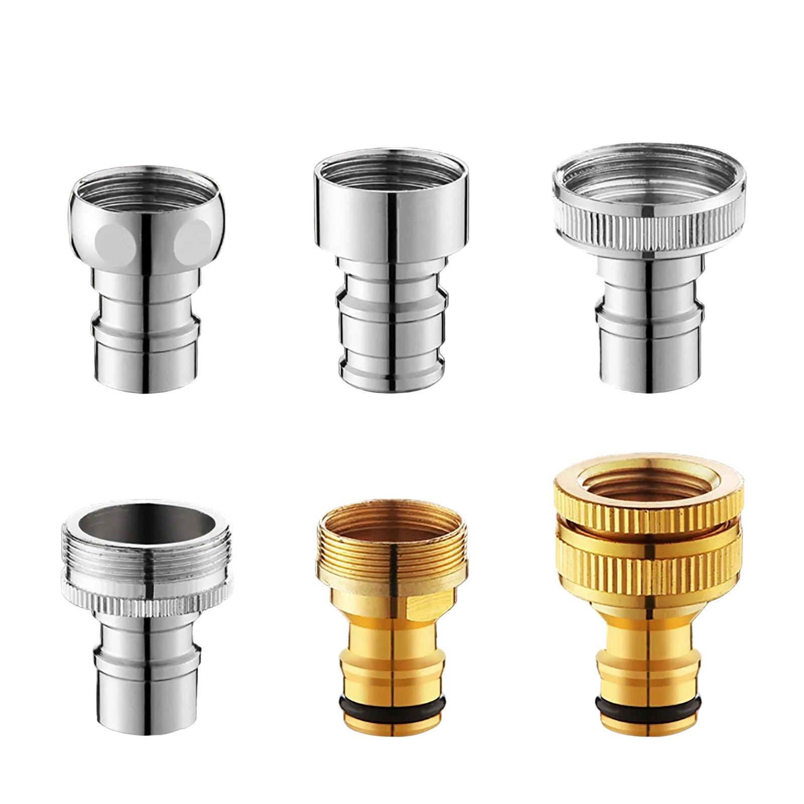 Universal Faucet Adapter 1/2" & 3/4" — Kitchen & Garden Hose Tap Connector