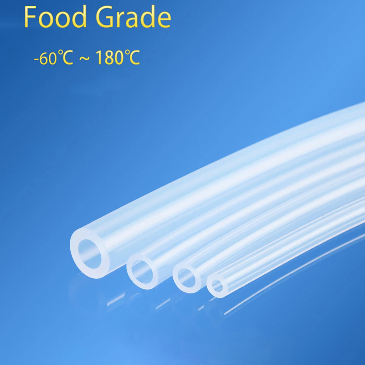 Clear Silicone Rubber Tubing — Food Grade Vacuum Hose & Water Pipe