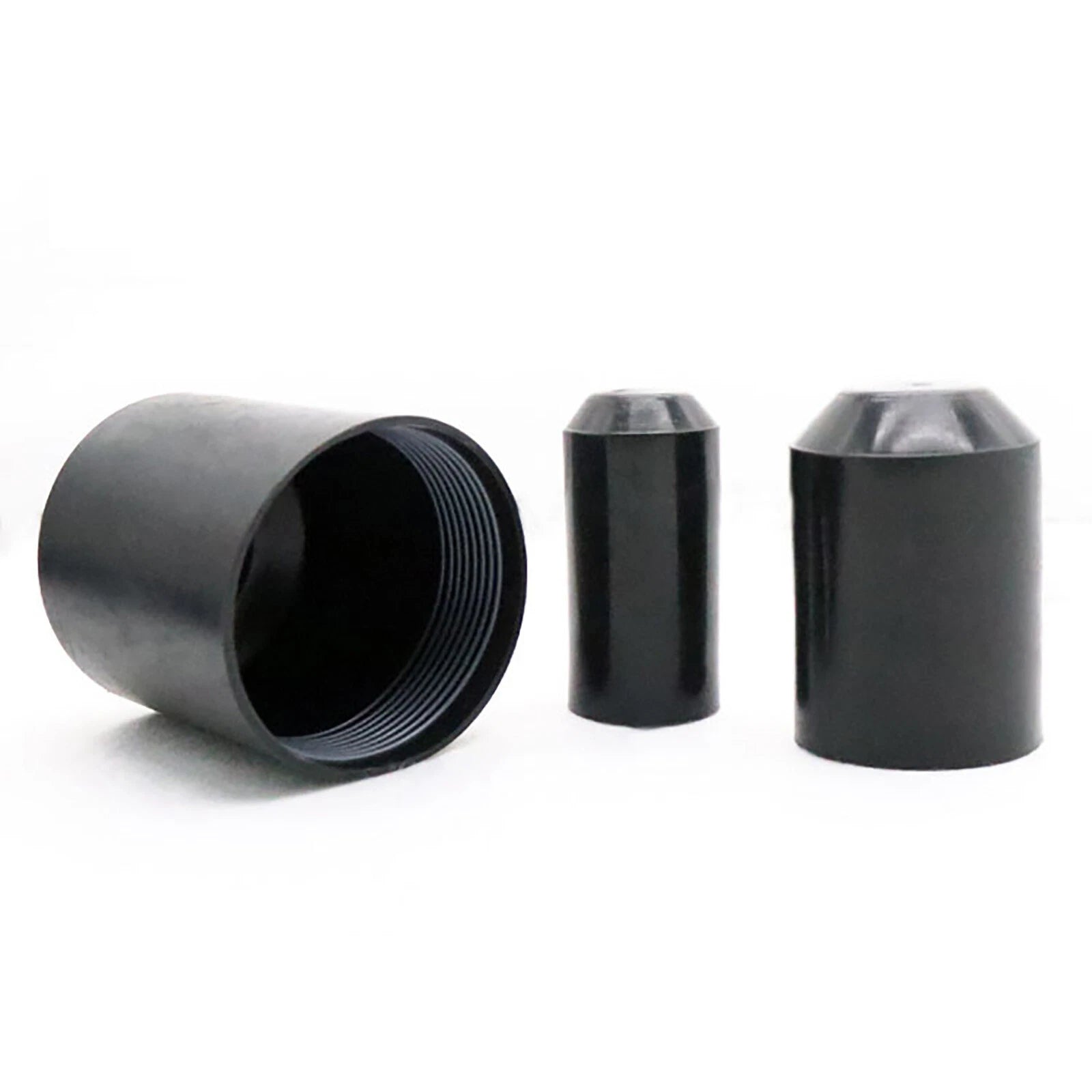 Heat Shrink End Caps 8–80mm | 2:1 Glue-Lined Tubing Sealing Caps Black
