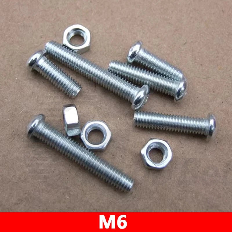 M6 Phillips Pan Round Head Machine Screws – DIN 7985, 12/20/40mm Lengths (Nuts & Washers Sold Separately) - HomeDIYer