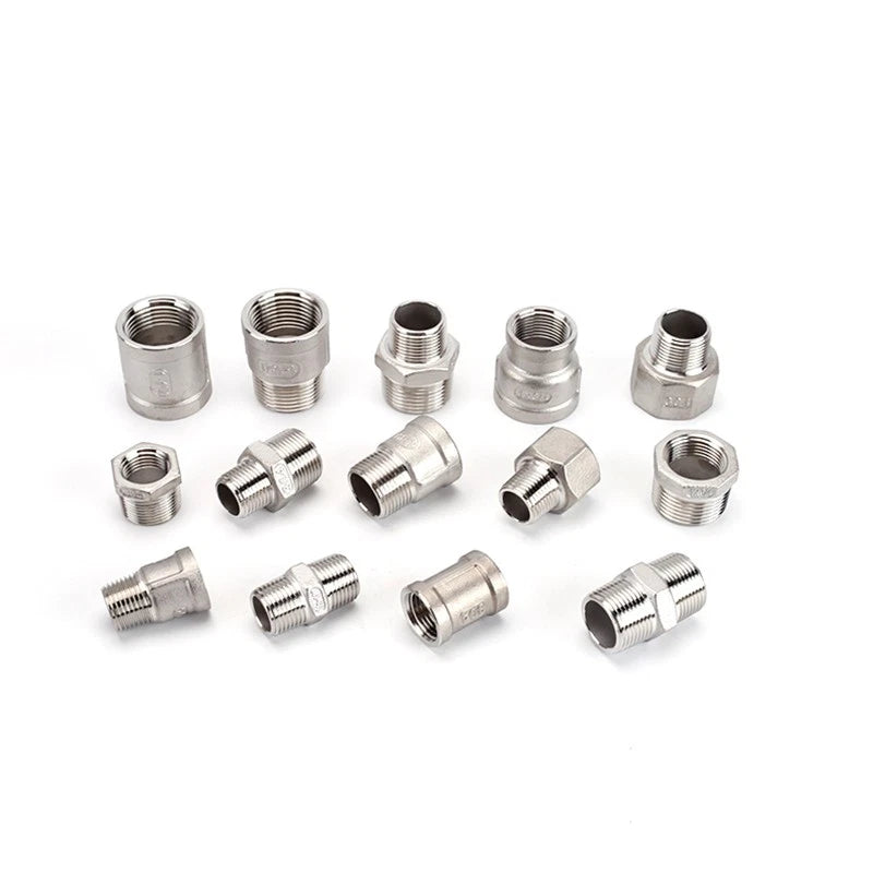 BSP Male Female Thread Connector – Stainless Steel Pipe Fittings (1/2" to 1")