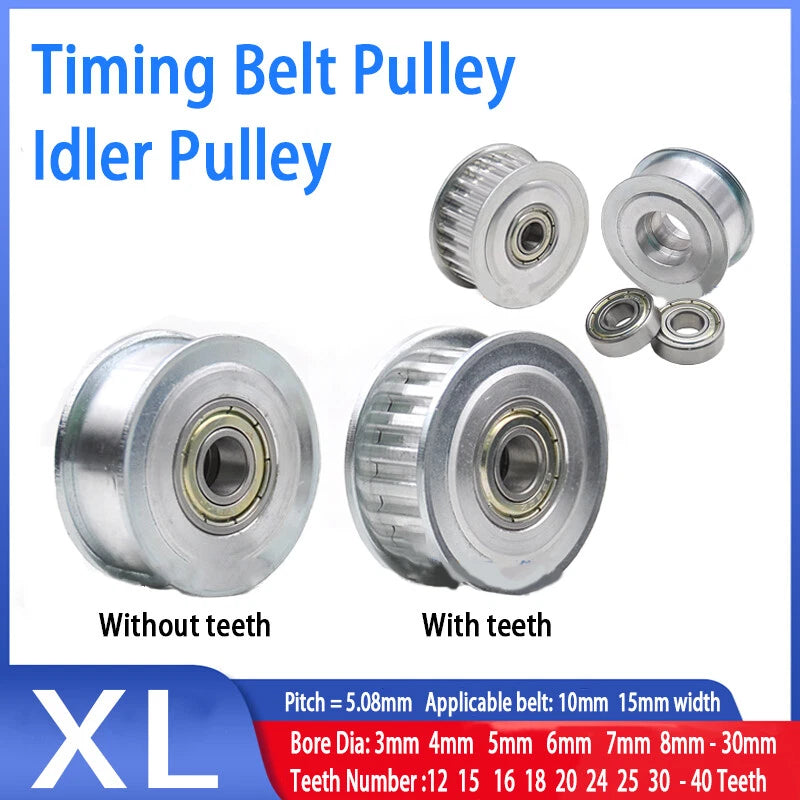 XL Idler Timing Pulley Double Side Bearing Timing Belt For Width 11mm - 16mm