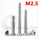 M2.5 Pozi Pan Head Machine Screws A2 Stainless Steel — Multiple Lengths