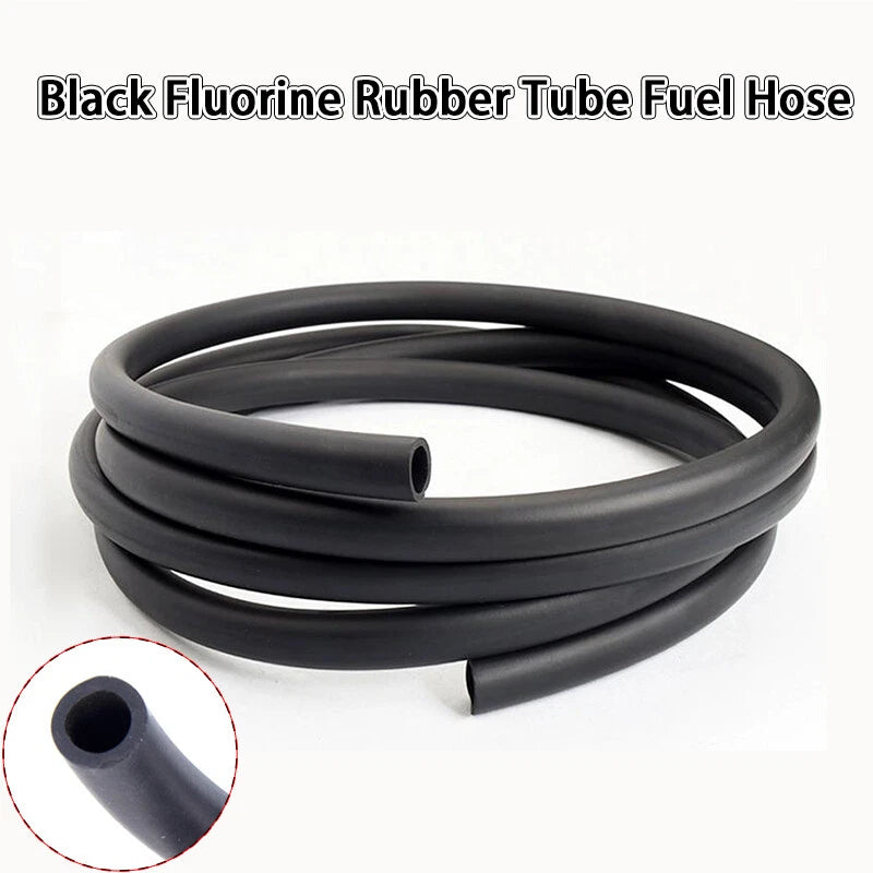 Black Fluorine Rubber Tube Fuel Hose OD 4-38mm,Oil Line Fuel Pipe Tubing Petrol
