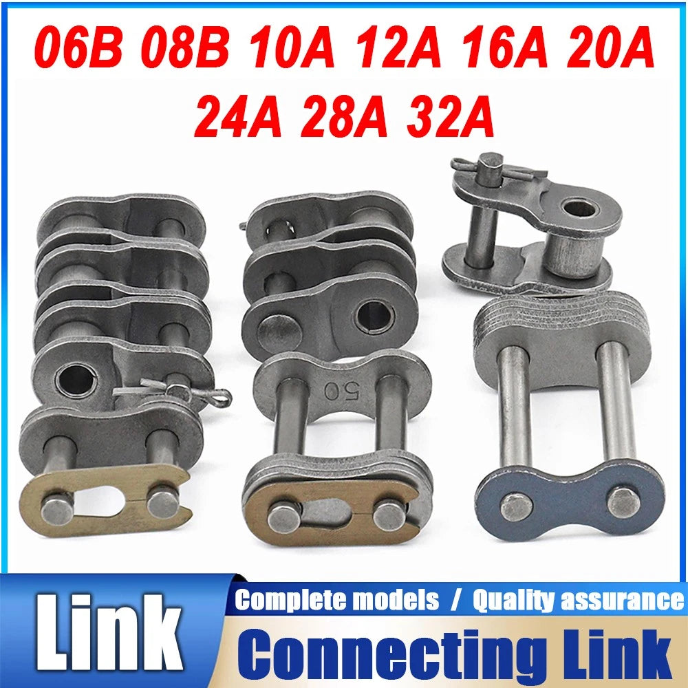 04C to 06C Transmission Drive Chain and Roller Chain Connector Full/Half Buckle