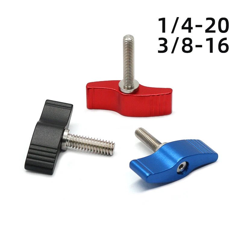 UNC 3/8" & 1/4" Wing Thumb Screws – Single & Double Wing T - Type, Aluminum & Stainless Steel - HomeDIYer
