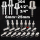 Stainless Steel 304 Barb Hose Tail Connector – 1/2" & 3/4" BSP Male Thread Hose Fittings
