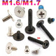 M1.6 M1.7 Phillips Thin Flat Head Machine Screws – Stainless Steel & Zinc Coated