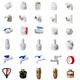 1 2" White PVC Imperial BSP Threaded Pressure Pipe Fittings Ponds Pools Aquarium