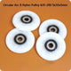 Arc R Nylon Plastic Pulley Wheel  625-2RS Deep Groove Ball Bearing  5x35x5mm